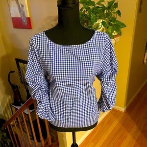 Gingham popover. Size small